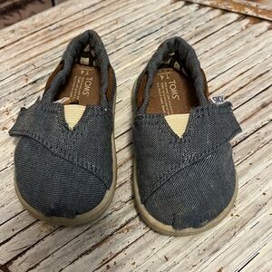 Toms Toddler Denim Velcro closure